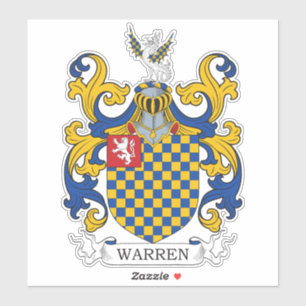 Sticker Warren Family Crest