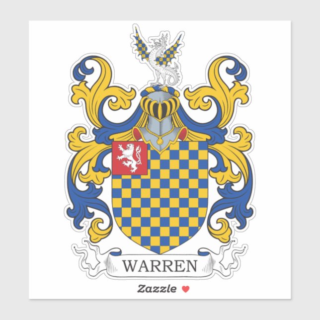 Sticker Warren Family Crest (Feuille)
