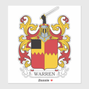 Sticker Warren Family Crest