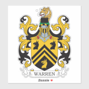 Sticker Warren Family Crest