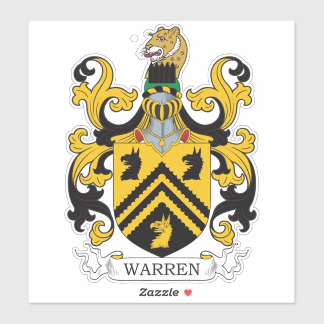 Sticker Warren Family Crest (Feuille)