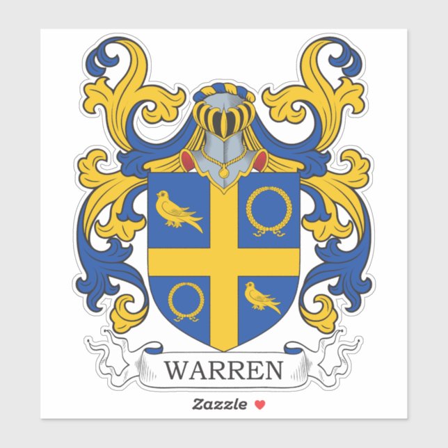 Sticker Warren Family Crest (Feuille)