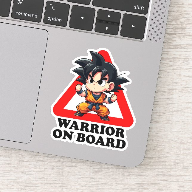 Sticker Warrior on board (Détail)