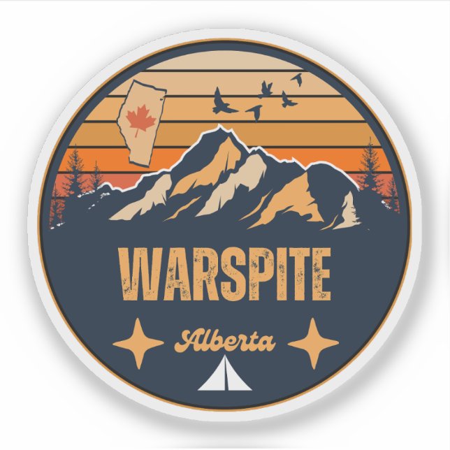 Sticker Warspite, Alberta (Devant)
