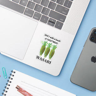Sticker Wasabi Épicé Avec Une Touche De Douceur Wasabi