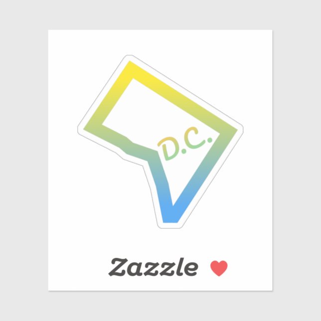 Sticker Washington D.C. (Feuille)