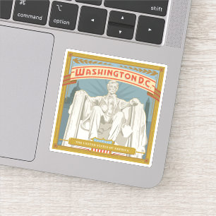 Sticker Washington DC   Mémorial de Lincoln