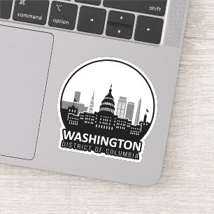 Sticker Washington DC Skyline