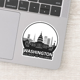 Sticker Washington DC Skyline