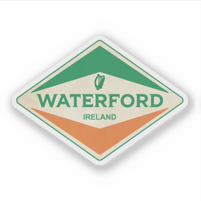 Sticker Waterford Ireland Vintage (Devant)