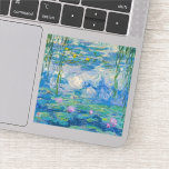 Sticker Waterlilies, 1916-1919 by Claude Monet<br><div class="desc">Claude Monet - Waterlilies,  1916-1919. Oscar-Claude Monet (1840-1926) was a French painter and founder of impressionist painting who is seen as a key precursor to modernism,  especially in his attempts to paint nature as he perceived it.</div>