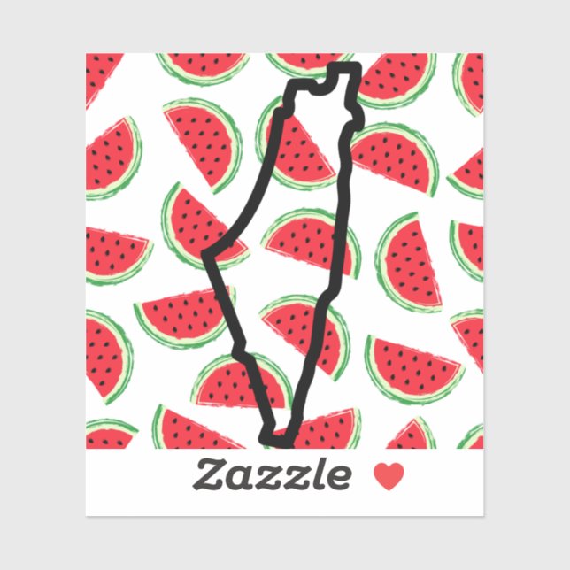 sticker Watermelon Pali 3x3 (Feuille)