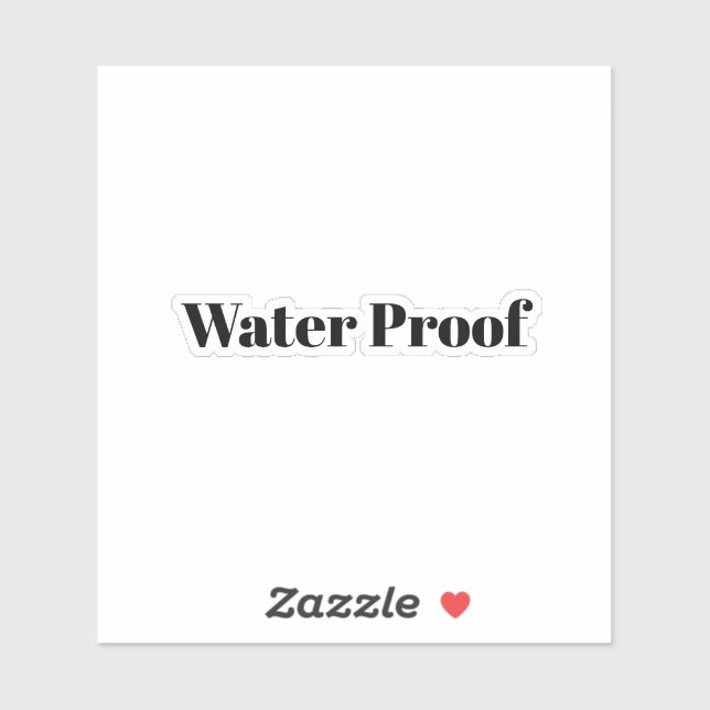 Sticker Waterproof Splash Free Package Label Black White (Feuille)