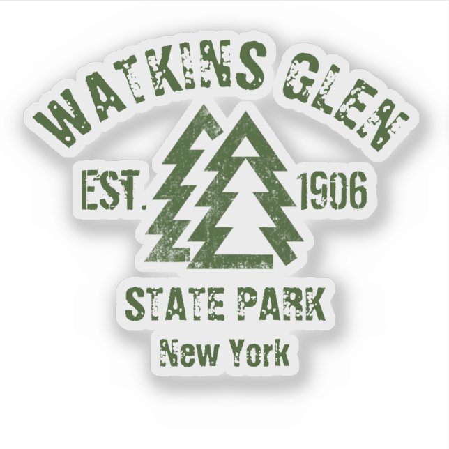 Sticker Watkins Glen State Park New York (Devant)