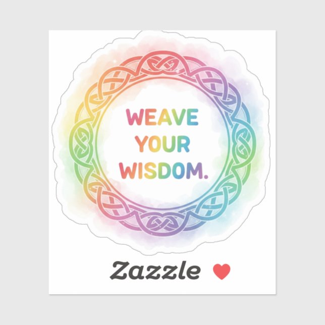 STICKER WEAVE YOUR WISDOM. (Feuille)