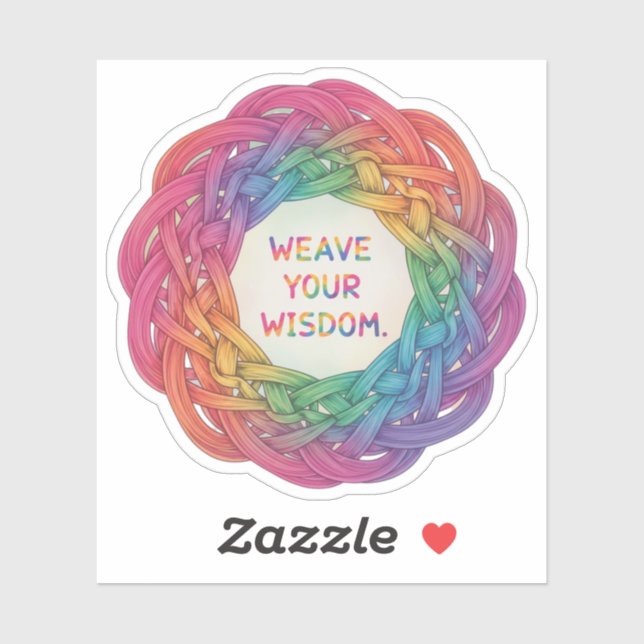 STICKER WEAVE YOUR WISDOM. (Feuille)