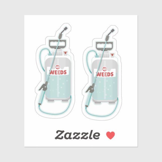 Sticker weed spray garden maintenance (Feuille)