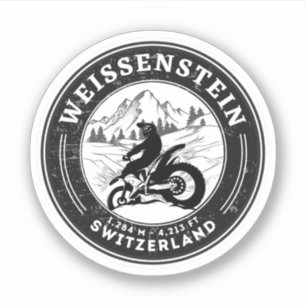 Sticker Weissenstein jura Alpes tour en moto suisse alpes