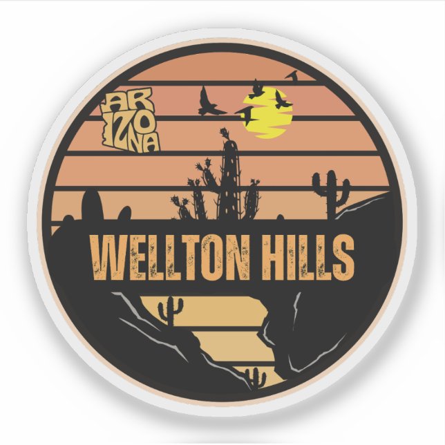 Sticker Wellton Hills, Arizona (Devant)