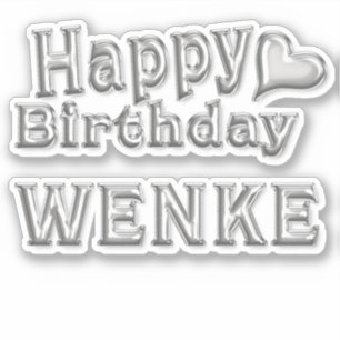 Sticker Wenke Happy Birthday