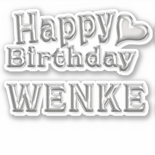 Sticker Wenke Happy Birthday (Devant)