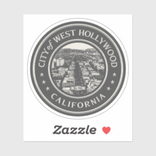 STICKER WEST HOLLYWOOD CALIFORNIE - LOS ANGELES CA