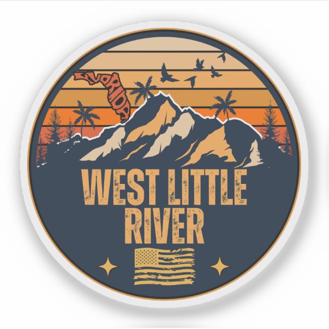 Sticker West Little River, Floride  (Devant)