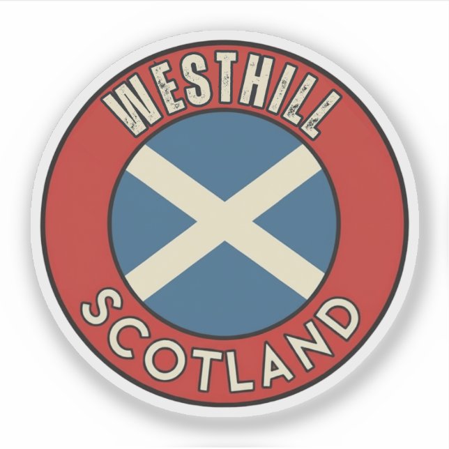 Sticker Westhill, Écosse (Devant)