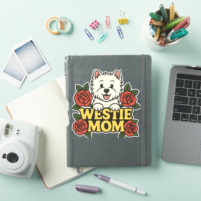 Sticker Westie Mom (Couverture iPad)