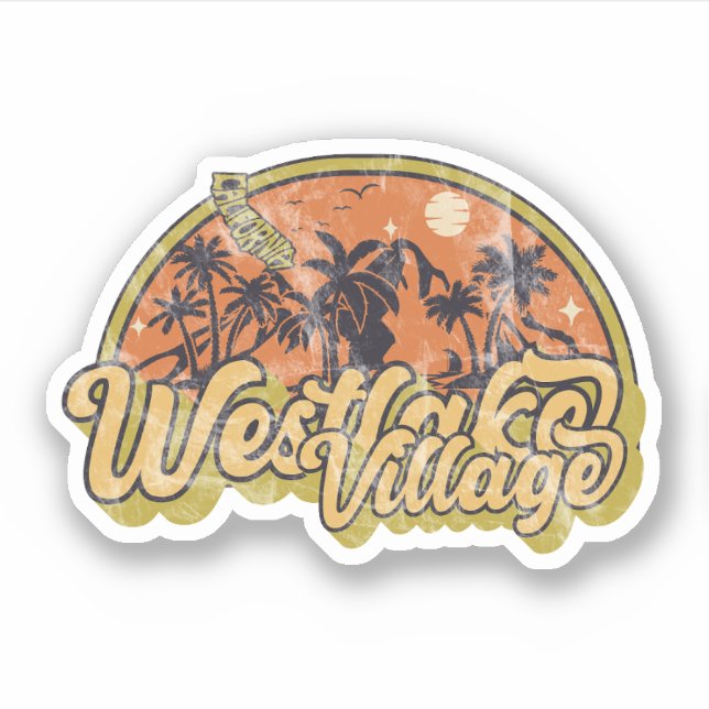 Sticker Westlake Village, Californie (Devant)