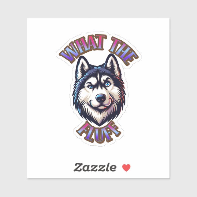 Sticker What The Fluff Paw Print Magnet (Feuille)