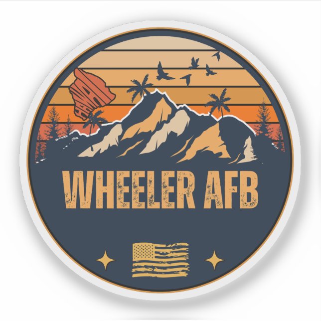 Sticker Wheeler AFB, Hawaï (Devant)