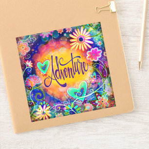 Sticker Whimsical Floral Amusement Plutôt Aventure