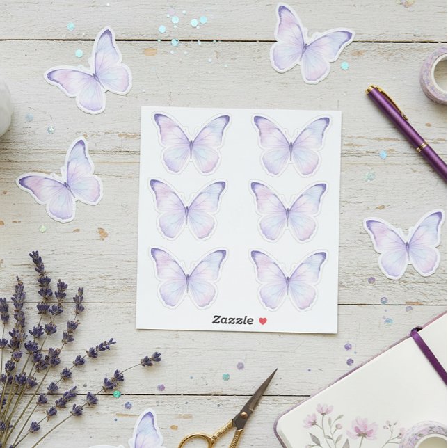 Sticker Whimsical Purple Butterfly Aesthetic Planner  (Créateur téléchargé)
