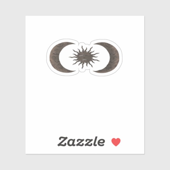 Sticker Whimsigoth Soleil Et Lunes (Feuille)