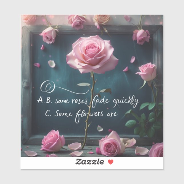 Sticker Whimsy encadré en bois" (Feuille)
