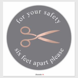 Sticker Whisk d'or   Boulangerie Social Distances Marqueur