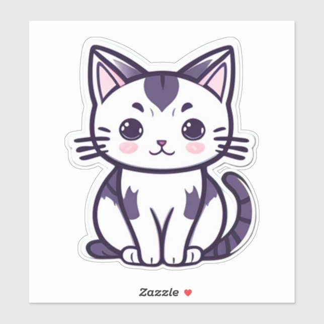 Sticker "Whisker Wonderland : mignonne conception de carac (Feuille)