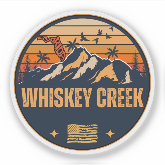 Sticker Whiskey Creek, Floride  (Devant)