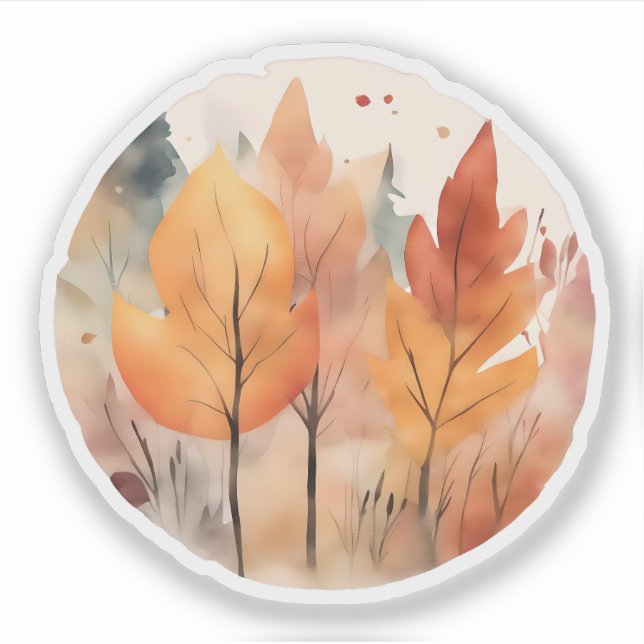 Sticker Whispers d'automne : Symphonie des couleurs d'auto (Devant)