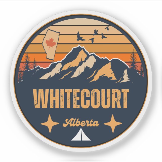 Sticker Whitecourt, Alberta (Devant)