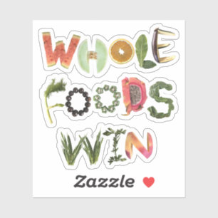 Sticker Whole Foods Win - Rappel santé Fruits & Légumes