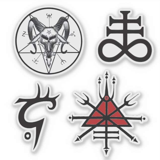 Sticker Wiccan Witchcraft Alchimie puissances sombres (Devant)
