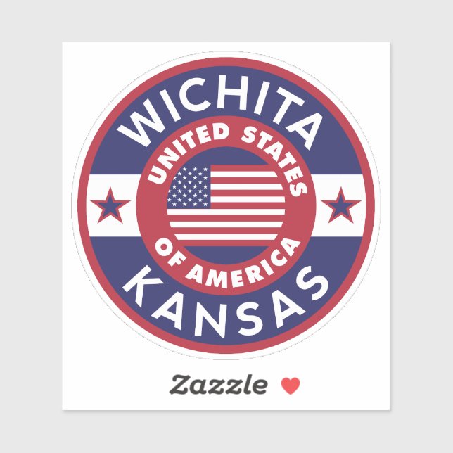 Sticker WICHITA, Kansas (Feuille)