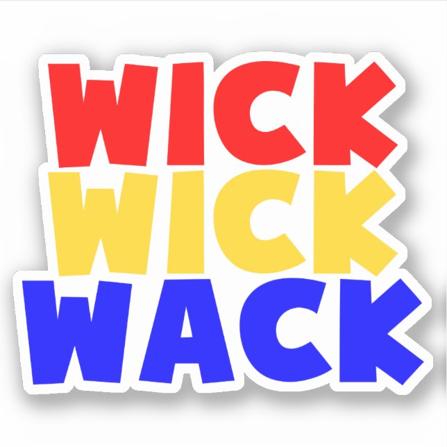 Sticker Wick Wick Wack (Devant)