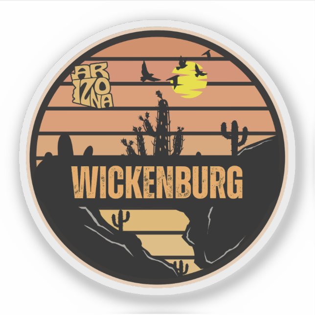 Sticker Wickenburg, Arizona (Devant)