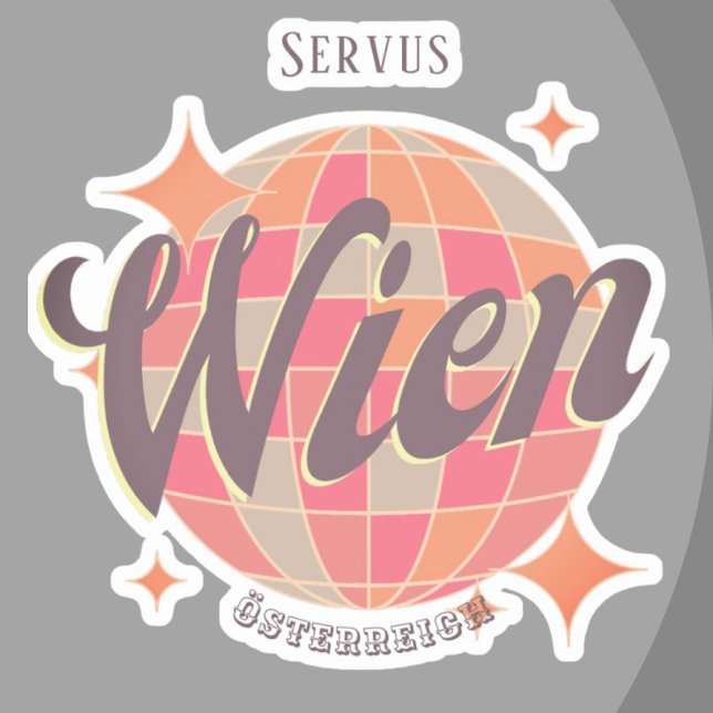 Sticker Wien Vienne Österreich Autriche Retro (Créateur téléchargé)