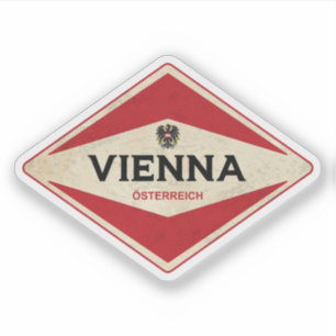 Sticker Wienna Autriche Vintage