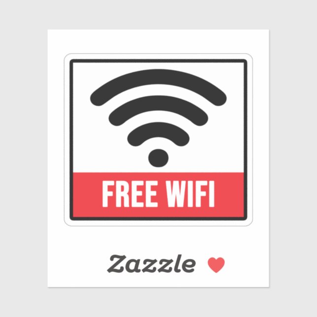 Sticker WiFi gratuit disponible (Feuille)