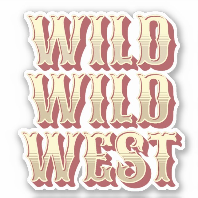 Sticker Wild Wild West (Devant)